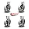 Service Caster 10 Inch Heavy Duty Semi Steel Cast Iron Wheel Caster Swivel 2 Rigid SCC, 2PK SCC-KP92S1030-SSR-2-R-2 - alternate 4
